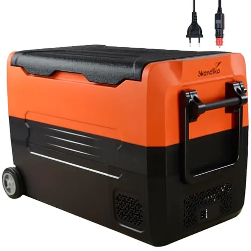 Skandika Auto-Gefrierbox 45 L | Kompressor Kühlbox mit Trennwand, leise und energieeffizient für Camping