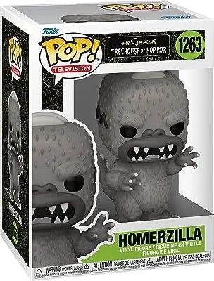 Funko POP Movies: Simpsons S9 - Homerzilla, gruselige Wackelkopffigur zur Halloween-Tradition für Simpsons-Fans