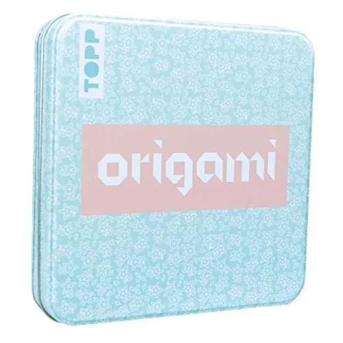 Origami Faltblätter mit Designdose (Floral): 150 Faltblätter (15x15 cm, 80 g/m²) in 5 floralen Designs mit Anleitungen für 10 Modelle (Origami Blöcke / Faltblätter)