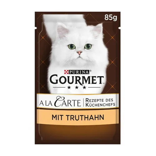 Purina GOURMET A la Carte Katzenfutter nass, mit Truthahn und Gemüse, 26er Pack (26 x 85 g)