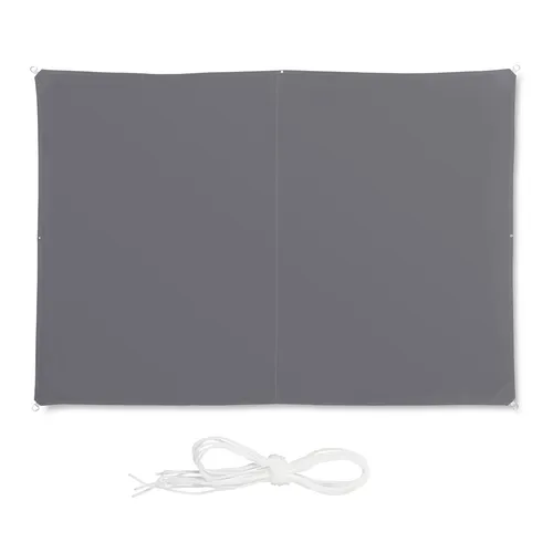 Relaxdays Sonnensegel rechteckig 2x3m, wasserabweisend - Sonnenschutz: Rechteckiges, graues Sonnensegel aus UV-beständigem Polyester, ideal für Terrasse und Balkon – inklusive Spannseilen für einfache Befestigung.