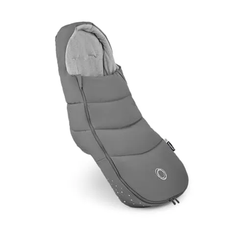 Bugaboo Ganzjahres Fußsack, wasserdichter und atmungsaktiver Fußwärmer | unverzichtbares Kinderwagen-Zubehör für Jede Jahreszeit, Moon Grey