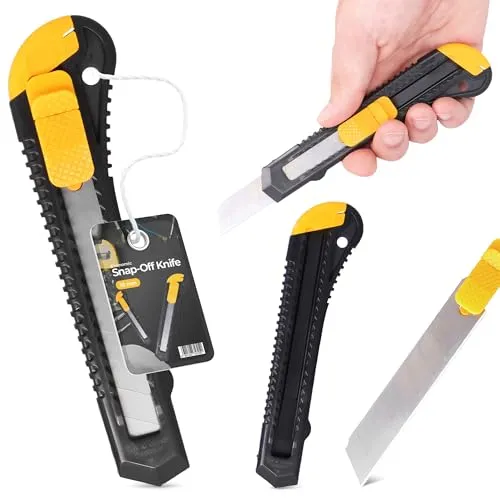 Cuttermesser 18 mm Teppichmesser Paketmesser Kartonmesser Cutter Metallmesser Folienmesser Universalmesser Abbrechmesser