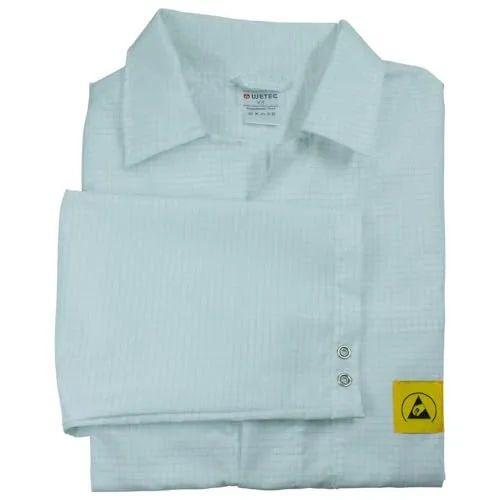 Wetec ESD-Arbeitsmantel AM-156, ESD, 4XL, weiß (Kittel Mantel Arbeitsmantel)