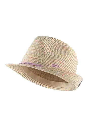 Sterntaler Strohhut bunt - UV-Schutz 50+ für Mädchen - Hüte, Mützen & Caps für Baby-Mädchen, mit buntem Satinband und Schleife für stilvollen Sonnenschutz.
