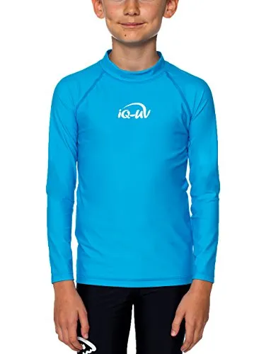 iQ-UV 300 Kinder, Langarm, Uv-Schutz T-Shirt, Türkis (Hawaii), 128/134