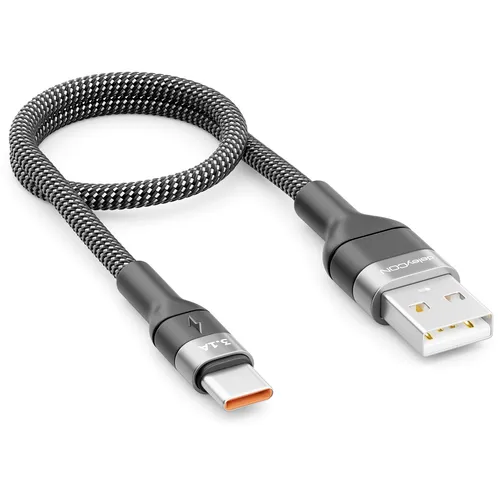 0,3m USB-C Ladekabel Datenkabel 3.1A Schnellladekabel USB-A auf USB-C PC Handy