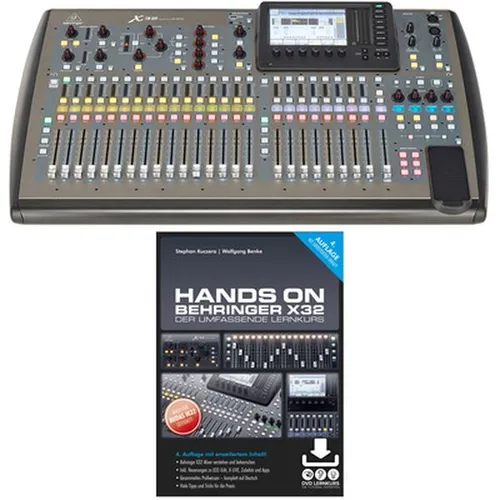 Behringer X32 Digitalmischpult - Mischpult mit 32 Kanälen und 16 Bussen, 32 Mikrofon-Preamps und USB Audio Interface für professionelle Live- und Studioanwendungen.