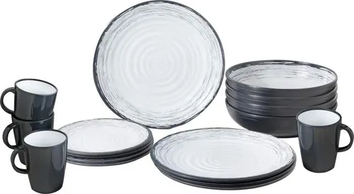 BRUNNER Camping Melamin Geschirr Granada 16tlg. von Brunner