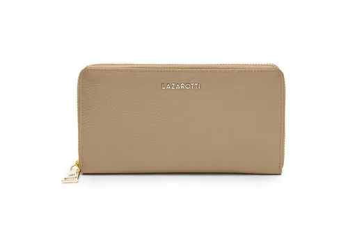 Lazarotti Geldbörse Bologna Leather, Leder in beige von Lazarotti
