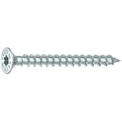 HECO Schrauben Holzbauschraube TOPIX-plus Holzbauschraube, Senkkopf, HD-20, variables Vollgewinde, (200 St) silberfarben 5 x 25 (200 Stück) | 25 mm