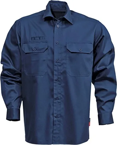 Kansas-Legacy-Hemd BW Dunkelblau Gr. XL - Hochwertiges Kansas-Baumwoll-Hemd in Dunkelblau, optimierte Passform mit 2 praktischen Brusttaschen und Handytasche. Ideal für den täglichen Einsatz, leicht und angenehm zu tragen.