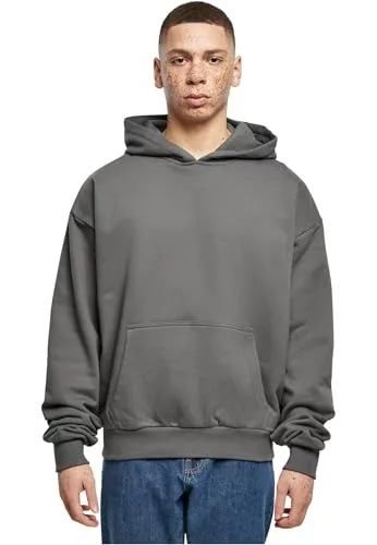 Build Your Brand Men's BY162-Ultra Heavy Cotton Box Hoody - Kapuzenpullover für Herren, aus schwerem French Terry für robusten Komfort, ideal für kältere Tage. Bietet eine moderne, urbane Passform und individuelle Veredelungsmöglichkeiten.