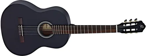 Ortega RST5MBK - Student Series - Gitarren mit Fichtendecke und Catalpaboden, ideal für Anfänger, in elegantem mattem Schwarz.
