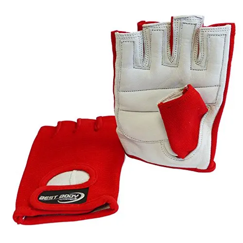 Best Body Nutrition Power Handschuhe, rot – Größe XL – Fitness Handschuhe mit komfortablem, gepolstertem Innenhandleder – Atmungsaktiv – Nylon Handrücken, für Training, Gym, Gewichtheben