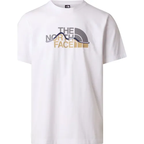 The North Face T-Shirt M MOUNTAIN LINE REGULAR - Sportliches Kurzarm-T-Shirt aus Baumwolle in normaler Passform, ideal für Outdoor-Aktivitäten und Training. Bequemer Schnitt für optimale Bewegungsfreiheit und Style.