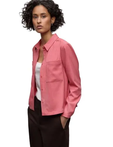 Street One Damen Hemdbluse mit Taschen - Stylische Hemdbluse für Damen mit Hemdkragen und praktischen Brusttaschen. Der Materialmix mit Stretch sorgt für hohen Tragekomfort und optimale Passform.