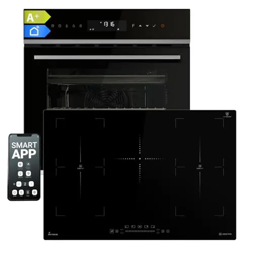 KKT KOLBE 60cm Einbaubackofen EB8319PHC & 77cm Induktionskochfeld IH87705FZ - Herdset mit innovativem Einbaubackofen und leistungsstarkem Induktionskochfeld, ausgestattet mit WiFi-Steuerung, Pizzafunktion und 11,2 kW für perfekte Kochresultate.