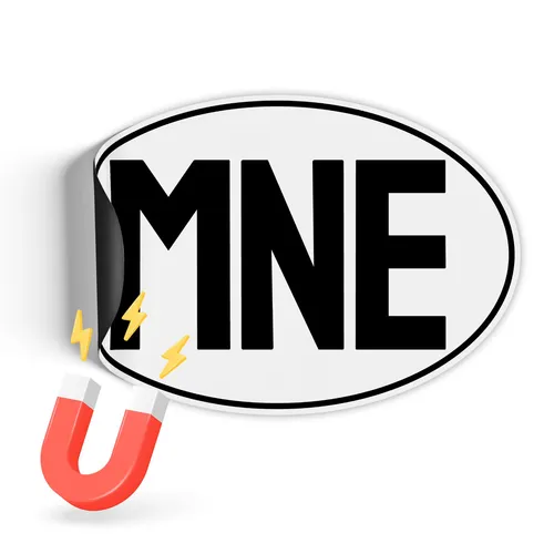 Länderkennzeichen 17,5x11,5cm nach DIN EU-Norm Magnetschild RV005-26 Montenegro