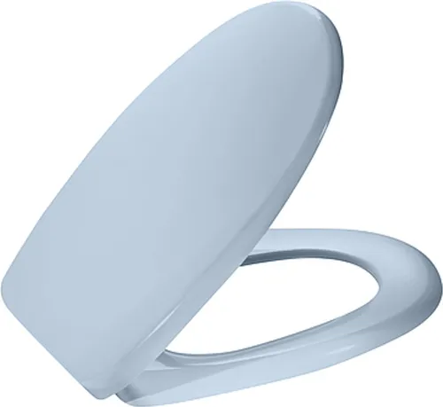 MKW WC-Sitz mit Deckel und Metallscharnier, Euro 3000 Plus, whisperblau