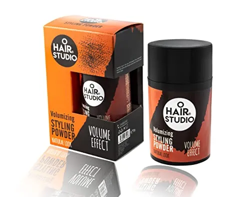 Hairlich Ansatzpuder | Volumenpuder | Stand am Ansatz | volles Haar in Sekunden | Haarstyling | Haarpuder | 20g Volume Effect | natürlicher Look Herrenpuder | ohne Öl oder fettige Rückstände