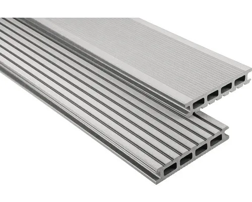 Produktbild Konsta WPC Terrassendiele Primera Hohlkammerprofil grau gebürstet 3500 x 145 x 2