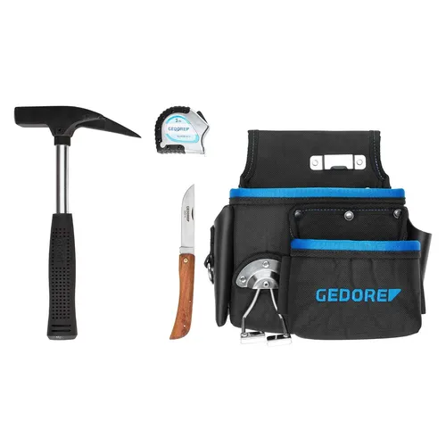 GEDORE Werkzeugsatz at work 4-teilig WT 1056 2-001 (3100545) inkl. Hammer 75 ST