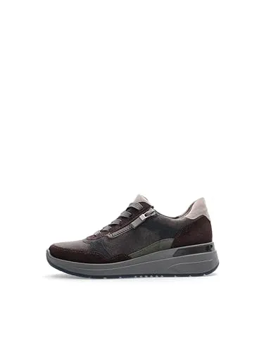 ara Damen Garda Sneaker, Amarone,Steel,BLAU,Forest,Moon, 37 EU Weit