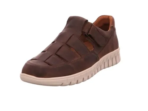 Waldläufer H-Baldo Wanderschuhe Gr. 44 - Hochwertige Echtleder Wanderschuhe für Herren in Braun, ideal für gemütliche Wanderungen und Outdoor-Aktivitäten.