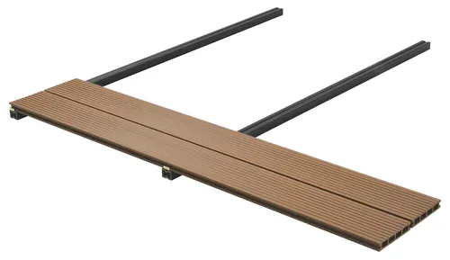 vidaXL Terrassendielen WPC 78 Stück Anthrazit 14x400 cm - Elegante Terrassendielen aus WPC in Anthrazit, ideal für temporäre Oberflächen. Das Set enthält alles für eine einfache Montage und bietet eine stilvolle Lösung für Terrassen und Decks.