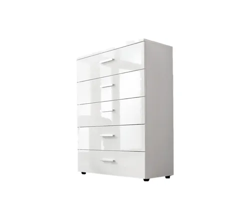 MALAGA Schubladen Kommode – Hochglanz Sideboard in Weiß