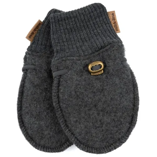 Mikk-Line - Kid's Wool Mittens - Handschuhe Gr 50/56 grau/schwarz