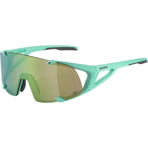 HAWKEYE S Q-LITE Sportbrille, turquoise matt mirror green