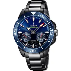 Festina F20647/1 Herren Chrono Bike Armbanduhr - Armbanduhren mit 100m Wasserdichtigkeit, sportlichem Edelstahlarmband und stilvollem blauem Ziffernblatt – ideal für aktive Männer.
