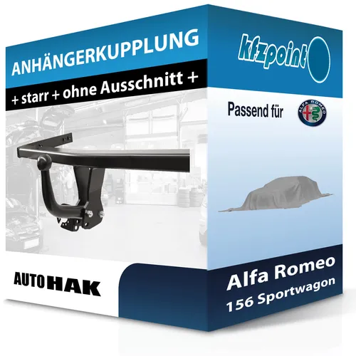 Produktbild Starr Anhängerkupplung Auto Hak für Alfa Romeo 156 Sportwagon (03-06)