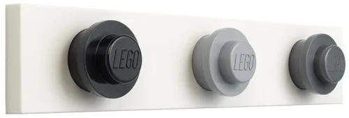 LEGO Wandgarderobe WALL HANGER RACK 3 Haken schwarz/grau/dunkelgrau