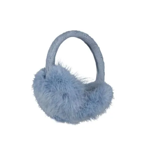 Barts Fur Earmuffs Hellblau - Stylische Ohrenschützer für Damen - Kuschelige Ohrenschützer aus weichem Kunstpelz, ideal für kalte Wintertage. Verstellbarer Bügel für perfekten Sitz und Komfort.