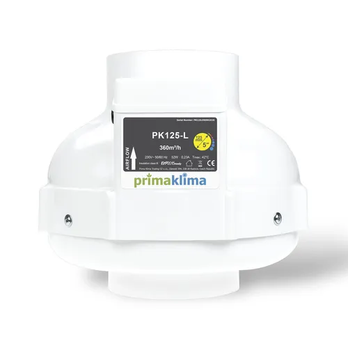 Prima Klima Rohrventilator 420cbm / 125mm - Rohrlüfter radial Lüfter Ventilator