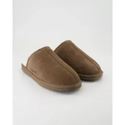 Fellhof 3221 Plüsch Hausschuhe Obermaterial: Leder blau|braun 41 EU