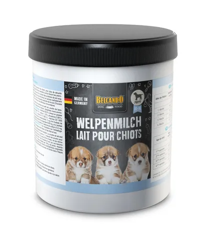 BELCANDO Welpenmilch 0,5 kg | Hochwertiges Milchpulver für Welpen - Ideal für die Aufzucht von Welpen bis zur 4. Woche. Die spezielle Rezeptur unterstützt eine sanfte Verdauung und bietet essentielle Nährstoffe für gesunde Entwicklung. Hergestellt in Deutschland nach höchsten Qualitätsstandards.