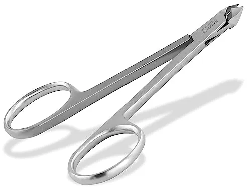 Nagelhautzange Hautzange mit Scherenaugen und 0,5 cm Schnittlänge aus rostfreiem Edelstahl