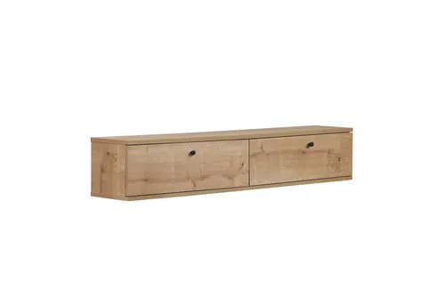 Stilvoller TV-Ständer in Saphir-Eiche – Modernes Design, 140 x 25 x 25 cm