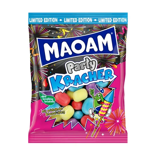 Haribo Maoam Kracher Party Kracher Kaubonbon-Dragees Packung 200g