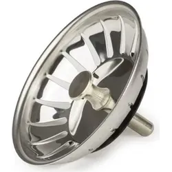 Sieb Ventil Abflusssieb Stöpsel Küche Waschbecken Spüle Siebkorbventil Ø 84 mm Ablaufventil