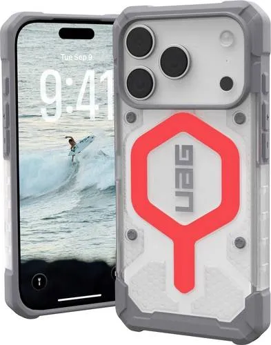 Urban Armor Gear Case für Apple iPhone 17 Pro - Robuste Pathfinder MagSafe Schutzhülle in Active Lava (Rot) mit bis zu 5,5m Fallschutz und antimikrobiellen Eigenschaften – ideal für Abenteuer und optimalen Schutz.