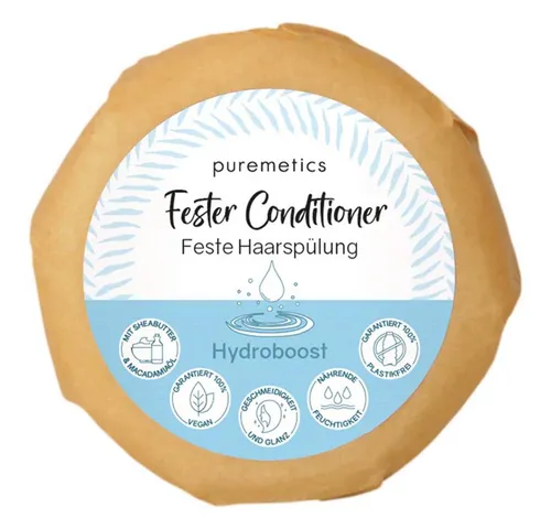 puremetics Haarseife Fester Conditioner - Hydroboost 50g