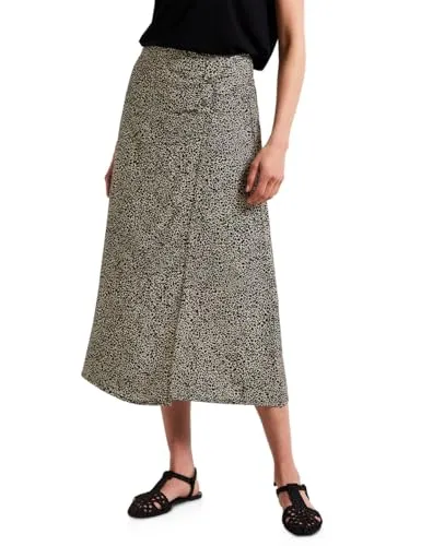 Street One Viscose Wrap Skirt_AOP Cotton Cream 34