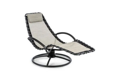 blumfeldt Gartenliege The Chiller Schwingliege - Ergonomische Gartenliege mit Schwingeffekt, belastbar bis 150 kg – ideal für entspannte Stunden im Garten oder auf der Terrasse.