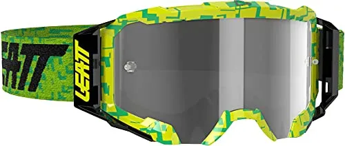 Leatt Velocity 5.5 Brille mit Anti-Fog Glas - grün - Sportbrillen für Full-Face Helme, ideal für Brillenträger (OTG) mit 170° WideVision und permanenter Antifog-Funktion für klare Sicht.