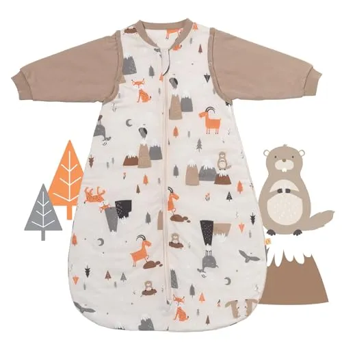 schlummersack Schlafsack Baby Sommer 70 cm - Atmungsaktiver Sommerschlafsack 1.0 TOG - Babyschlafsäcke für angenehmen Schlaf: Leicht gefüttert, ideal für 18-24 Grad, mit großzügiger Schnittform für maximale Bewegungsfreiheit und praktischen Druckknöpfen.